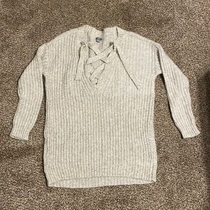 Aerie knit front cross sweater